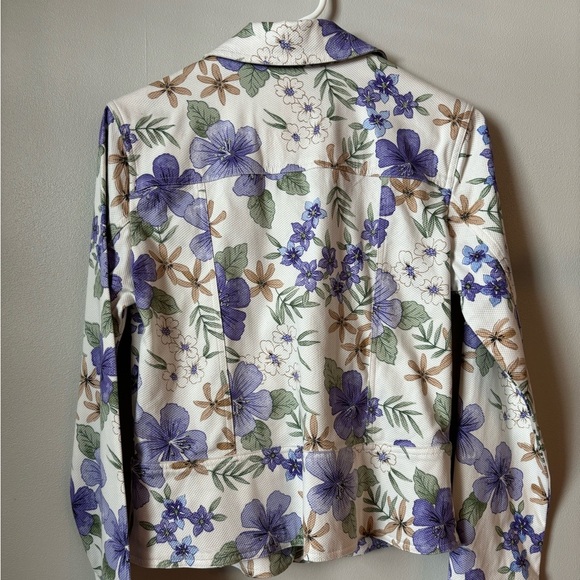 Y2K Denim Spring Cotton Floral Cottagecore Jacket - Size Small - Picture 8 of 8